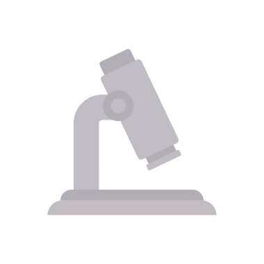 school microscope flat style icon