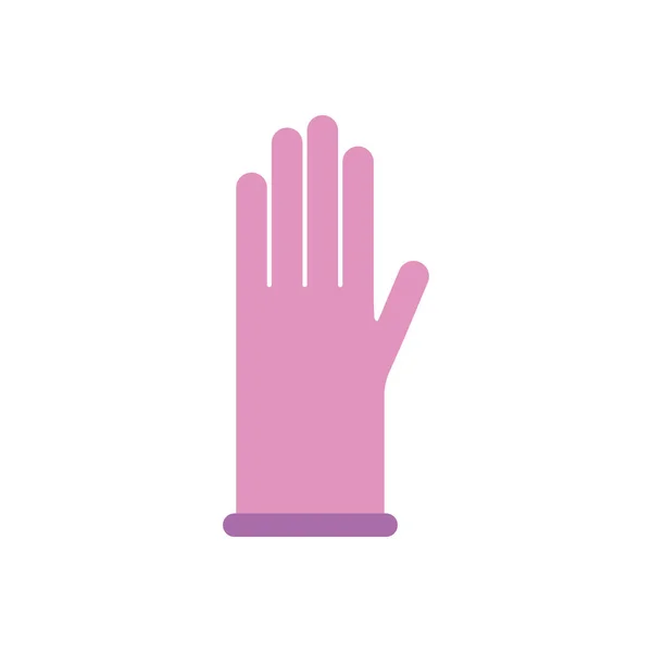 Isolated glove icon flat design — Image vectorielle
