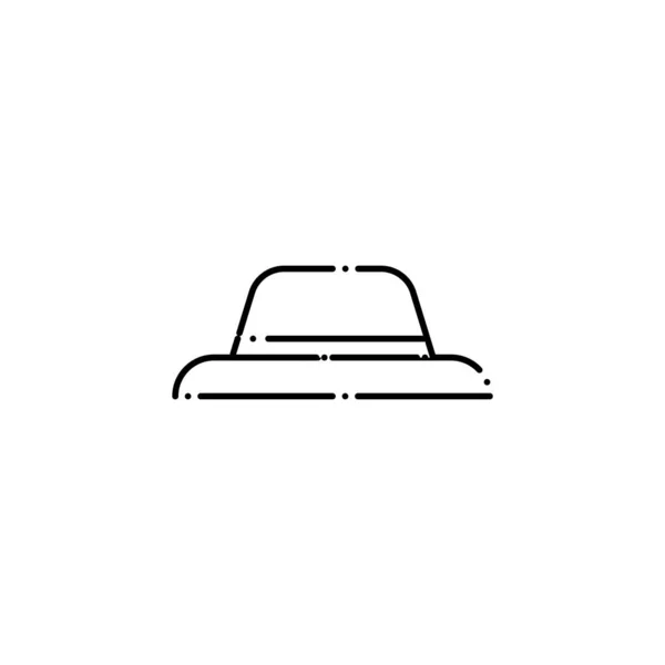 Isolated camping hat icon line design — стоковый вектор