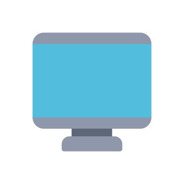 computer monitor office flat icon design