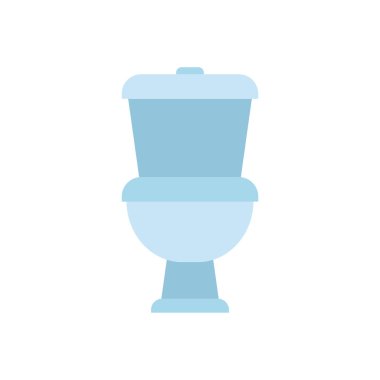 İzole tuvalet simgesi düz tasarım
