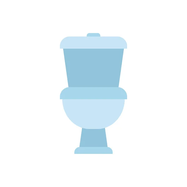独立したトイレのアイコンフラットデザイン — ストックベクタ