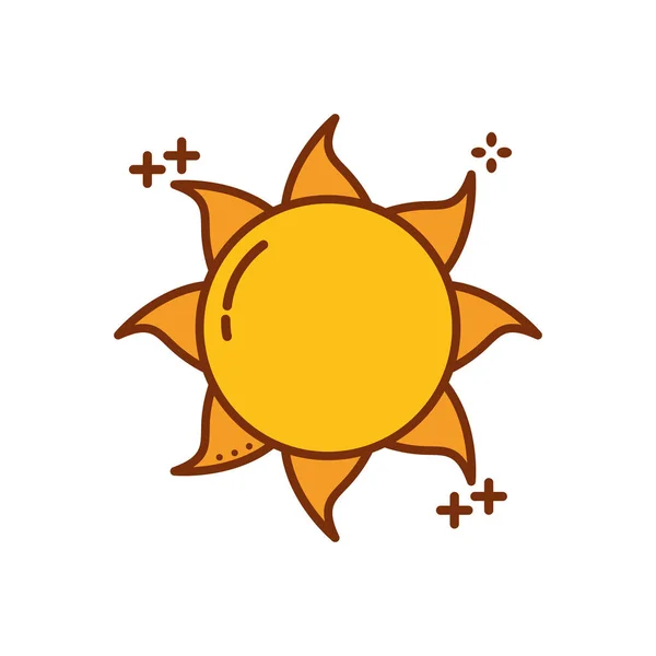 Значок стилю сонячного гарячого наповнення — стоковий вектор