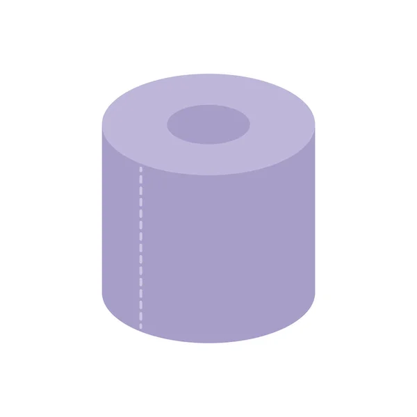 孤立的厕纸图标平面设计 — 图库矢量图片