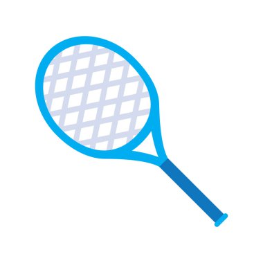 spor tenis raketi düz stil simgesi