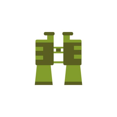 İzole edilmiş dürbün düz tasarımı