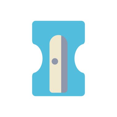 Keskinleştirici ekipman ofis düz simge tasarımı