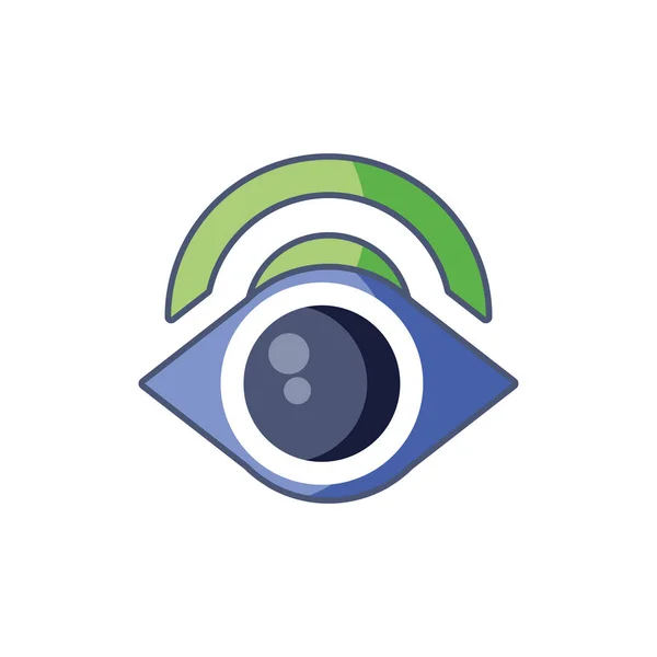 Digital webcam icon fill design — Stock Vector