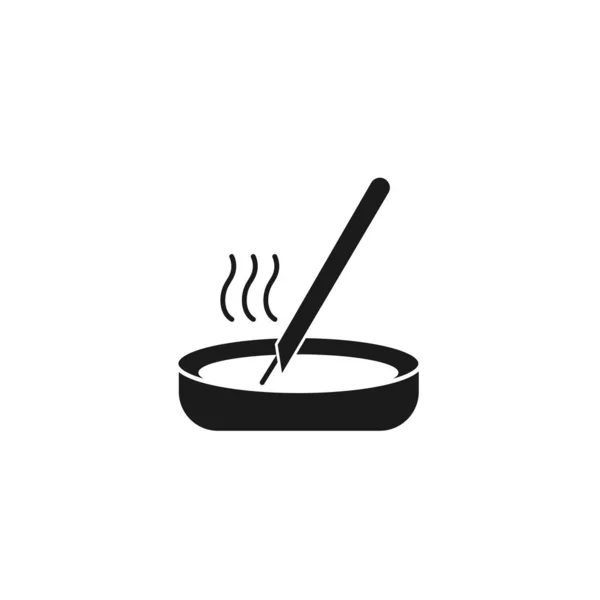 Spa candele aromatiche silhouette stile icona — Vettoriale Stock