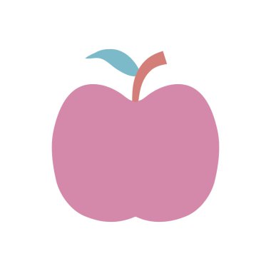 Okul elması yassı ikonu