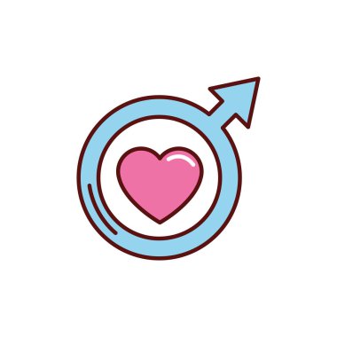 Romantik aşk düz çizgi