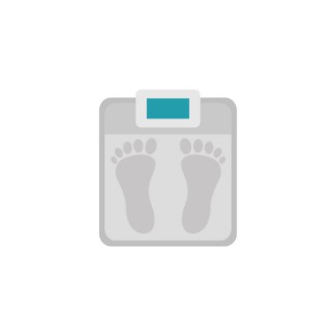 scale workout accessory flat icon
