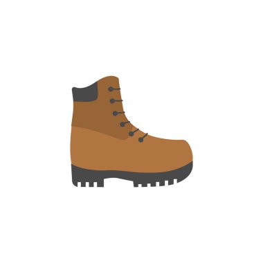 Isolated camping boot icon flat design