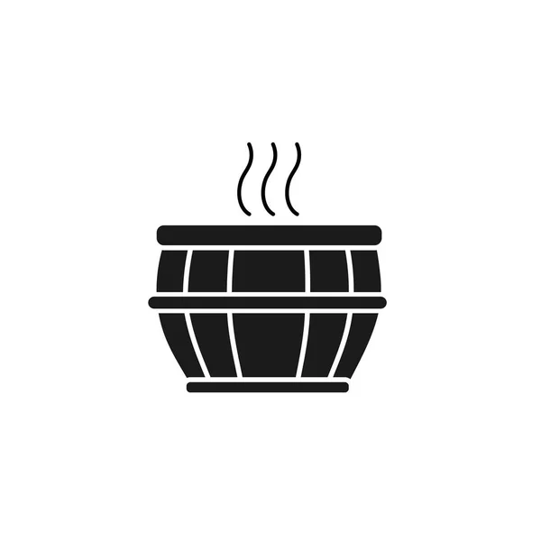 Tub spa silhouette style icon — Wektor stockowy