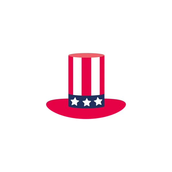 Vote tophat flat style icon — Stock vektor
