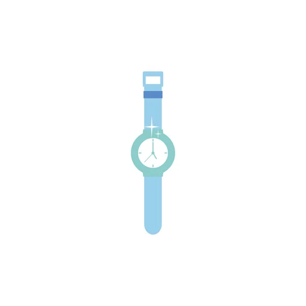 İzole edilmiş saat simgesi düz tasarımı — Stok Vektör