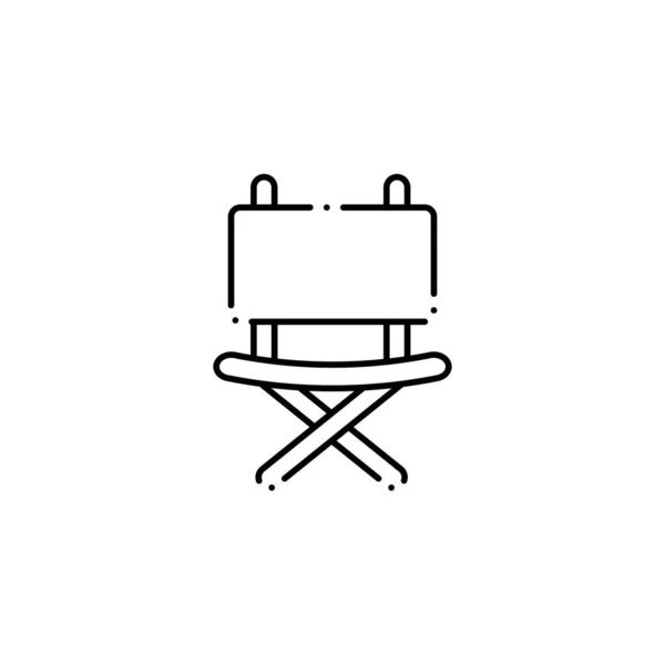 Isolated camping chair icon line design — Vettoriale Stock