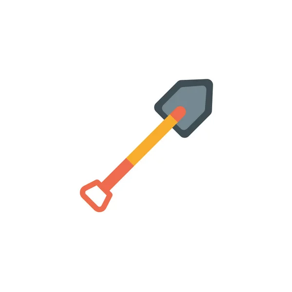 Isolated camping shovel icon flat design — Vector de stock