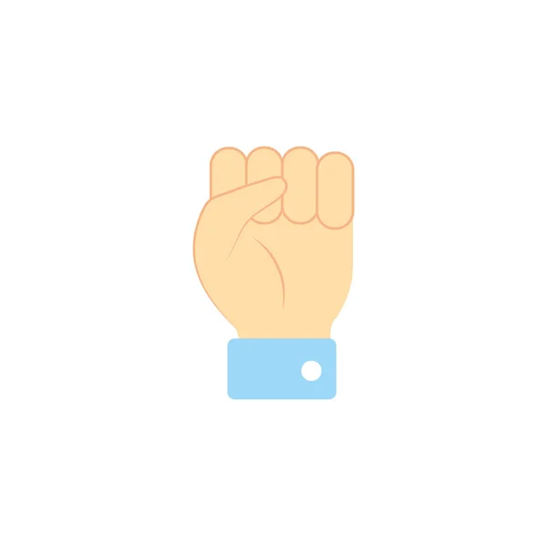 Manos fit votar icono de estilo plano — Vector de stock