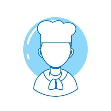 man chef professional , person line fill