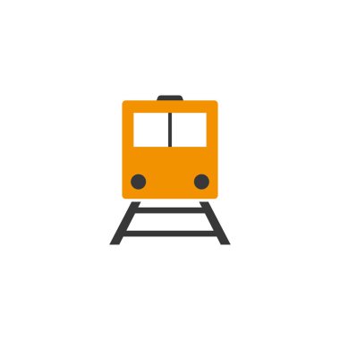 seyahat treni düz biçim simgesi