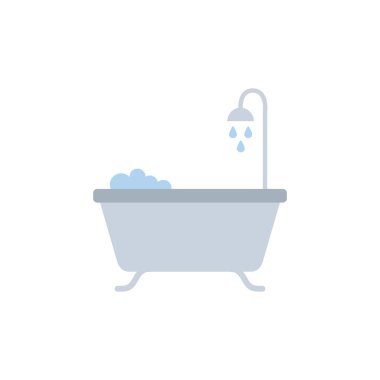 Isolated bath icon flat design