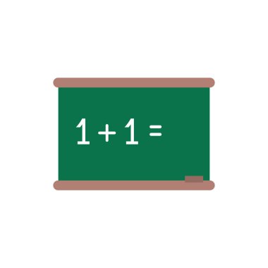 classroom chalkboard flat style icon