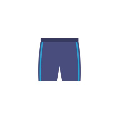 İzole edilmiş spor pantolonu düz tasarım.