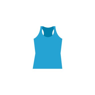 Isolated gym shirt flat design
