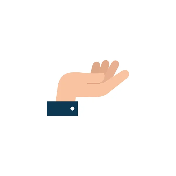 Isolated hand signal icon flat design - Stok Vektor