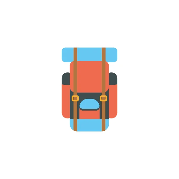 Isolated camping bag icon flat design — Vector de stock