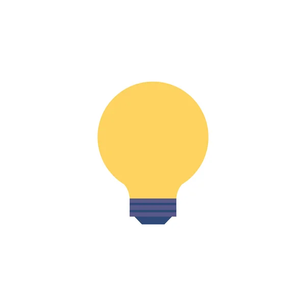 Light bulb flat style icon — стоковый вектор