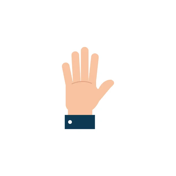 Isolierte Handsignalsymbole flaches Design — Stockvektor