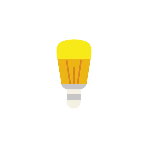 Led bulb energy electricity light flat icon — Wektor stockowy