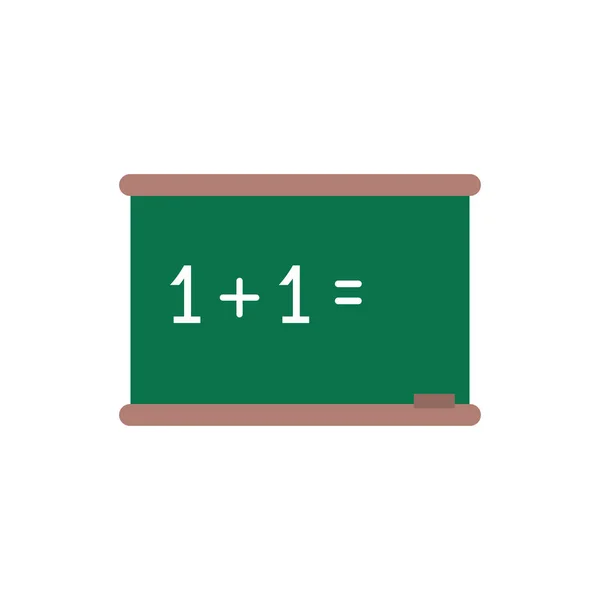 Classroom chalkboard flat style icon — Vector de stock