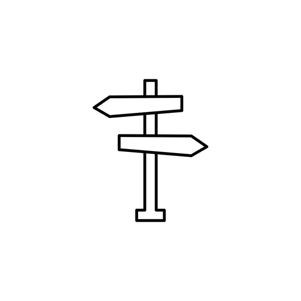 Arrows guide signal line style icon — Vettoriale Stock