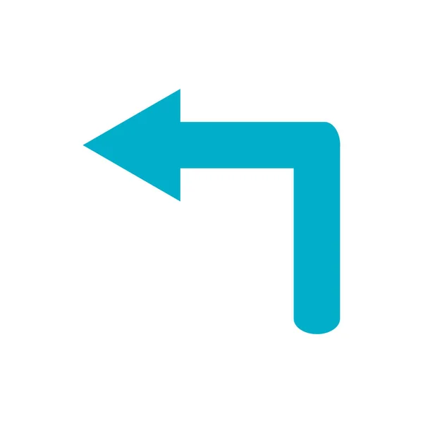 Isolated blue arrow icon vector design — Stock Vector