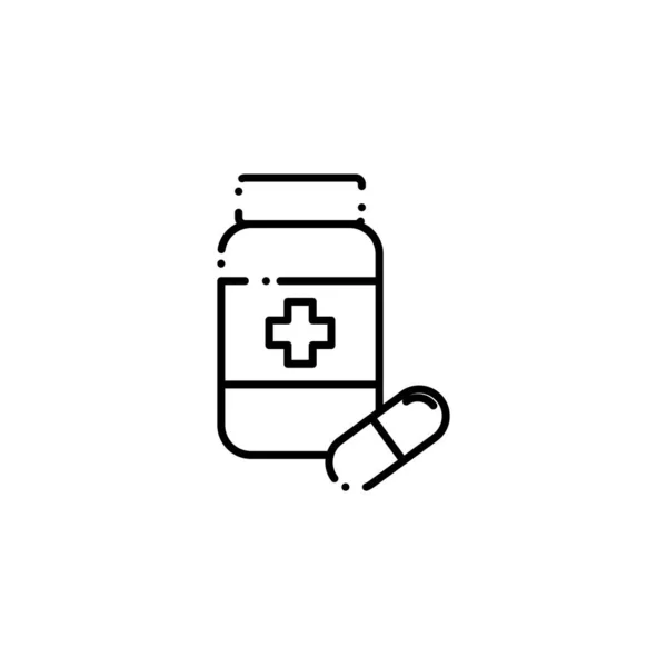 Isolated medical medicine icon line design - Stok Vektor