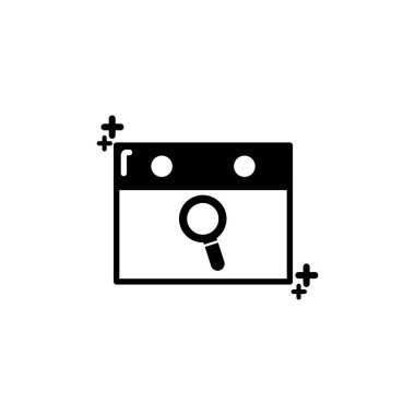 İzole takvim simgesi çizgi tasarımı