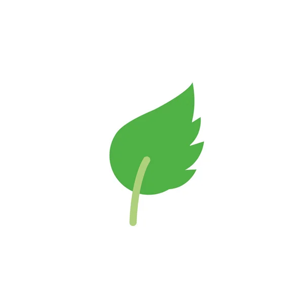 Листя натурального листя значок плоский — стоковий вектор