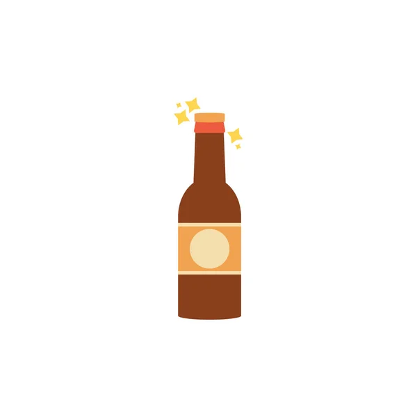 Beer celebration party flat icon design — Vetor de Stock