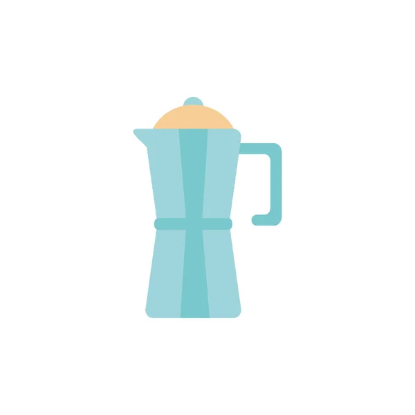 Isolated coffee pot icon flat design — Vetor de Stock