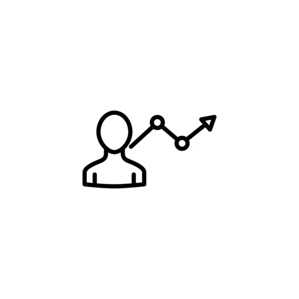 Social media avatar pictogram lijn ontwerp — Stockvector