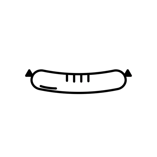 孤立香肠图标线的设计 — 图库矢量图片