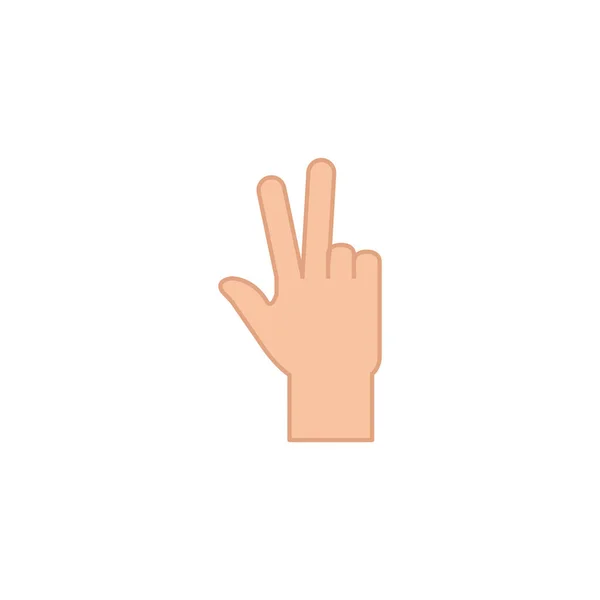 Izolowana ikona sygnalizacji ręcznej — Wektor stockowy