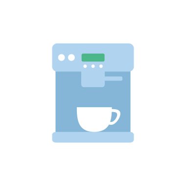 Isolated coffee machine icon flat design