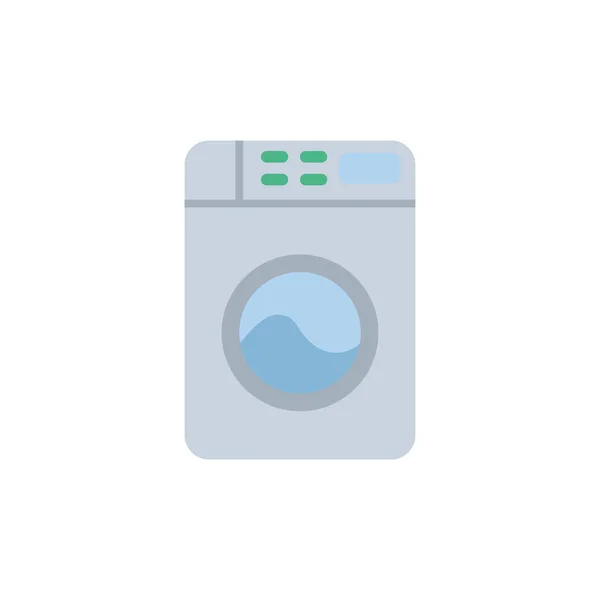 Izolowana ikona pralki płaska konstrukcja — Wektor stockowy