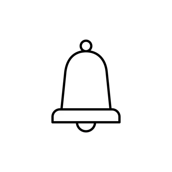 Glocke traditionelle Linie Stil-Symbol — Stockvektor