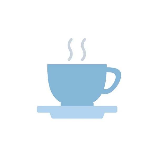İzole kahve fincanı simgesi düz tasarım — Stok Vektör