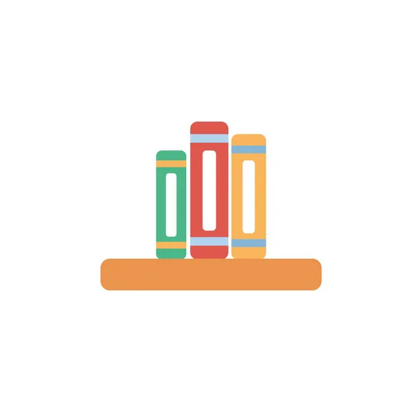Design plano de ícones de livros isolados — Vetor de Stock